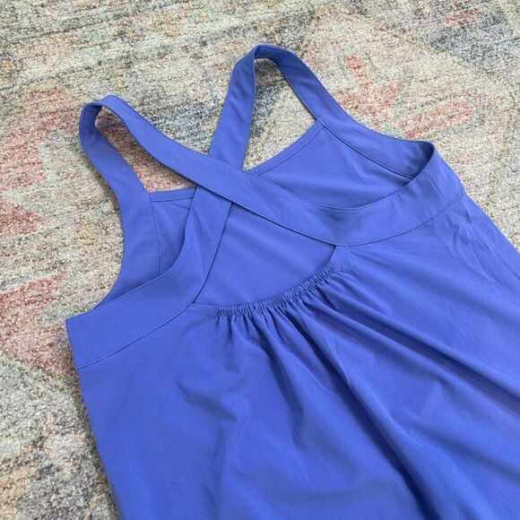 Athleta Arrival Maxi Cross Back Dress Size XS Lilac Purple Blue - Picture 10 of 11